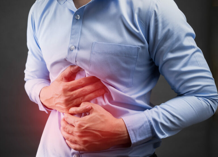 sudden chest or abdominal pain