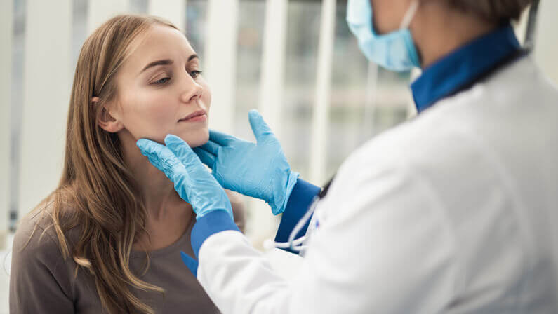 young lady patient in consultation with doctor