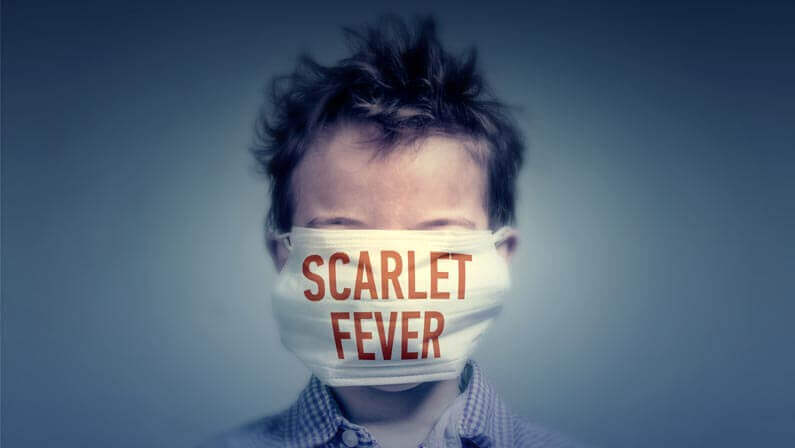scarlet fever concept