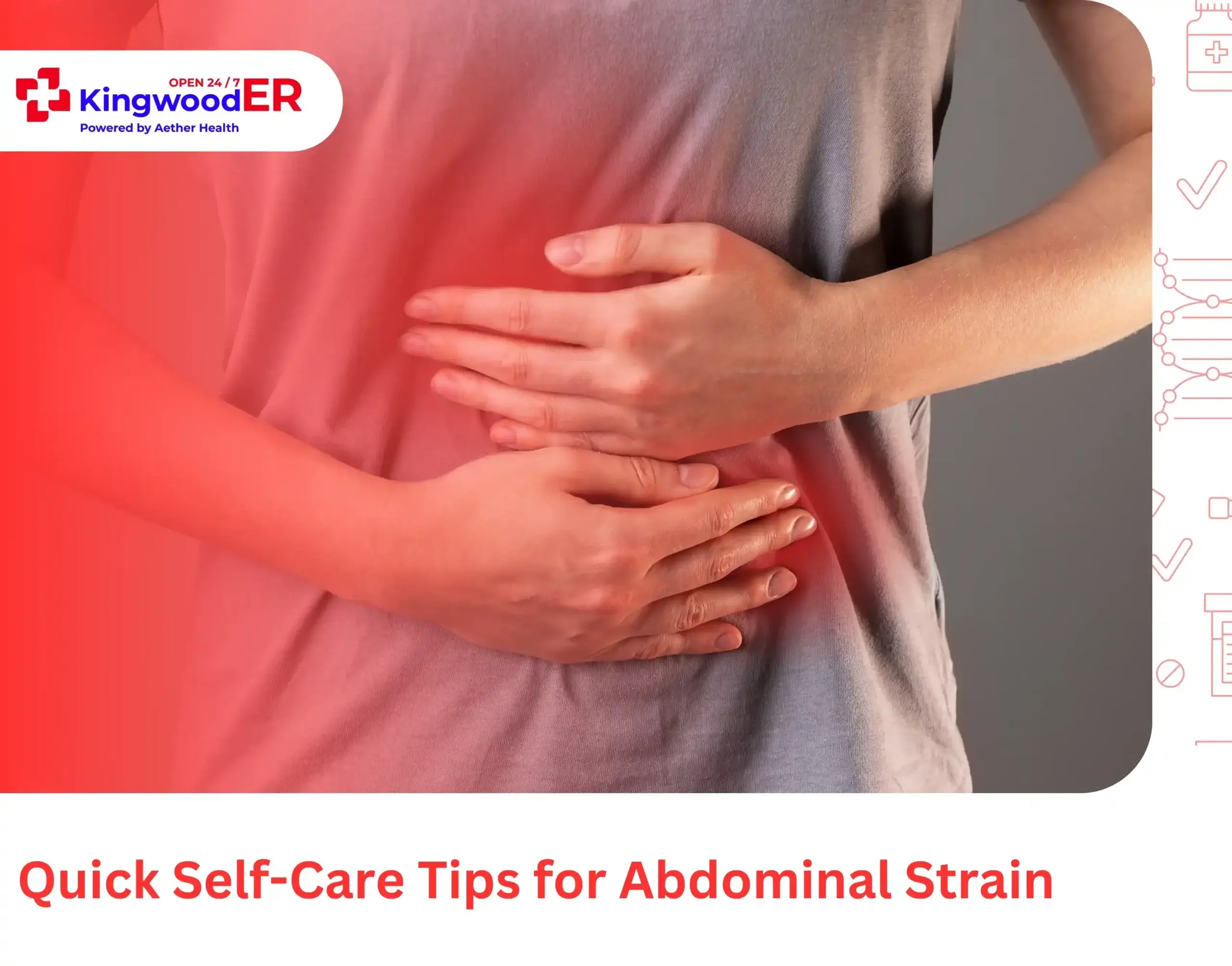 Quick Self-Care Tips for Abdominal Strain