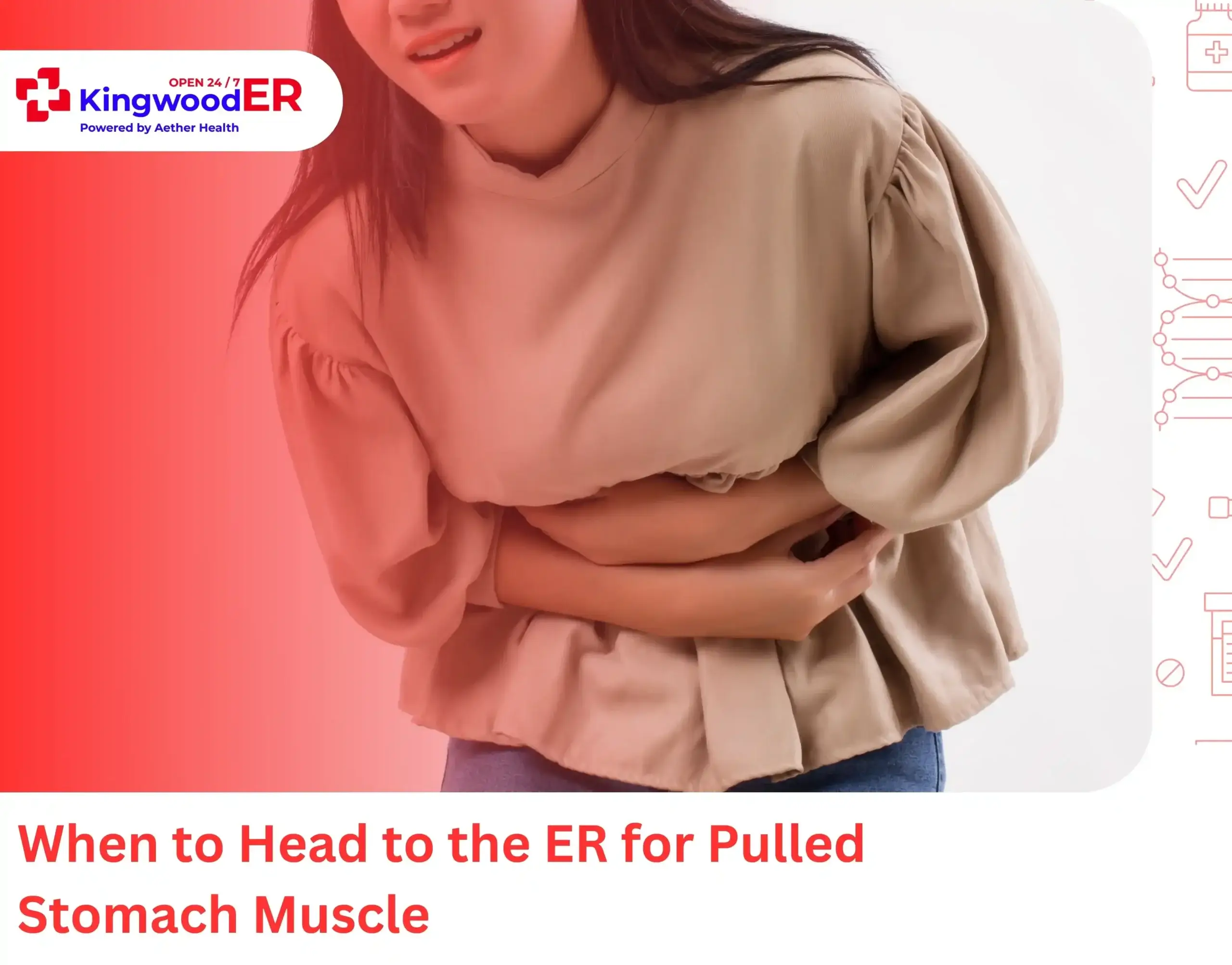 When to Head to the ER for Pulled Stomach Muscle