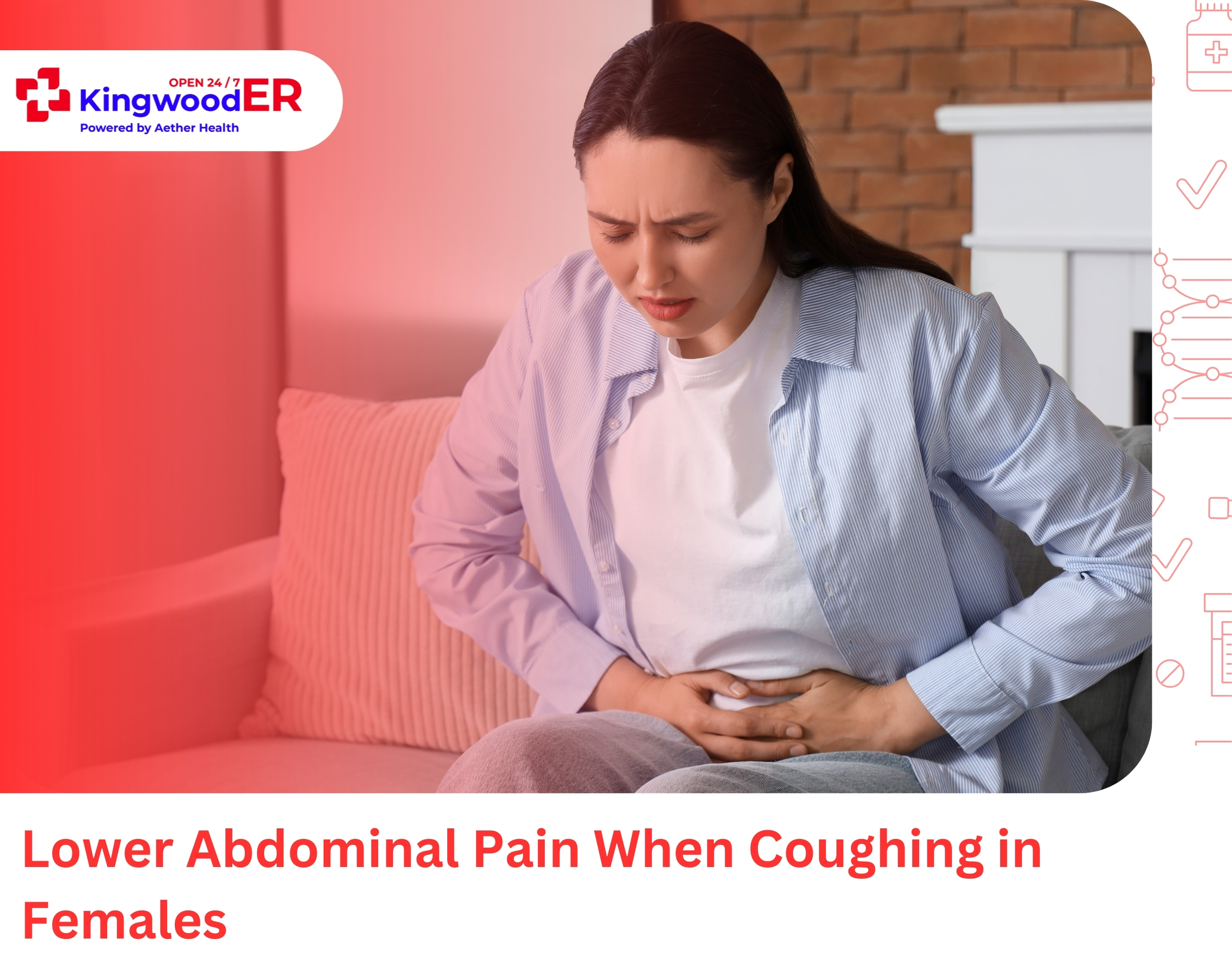 Lower Abdominal Pain When Coughing in Females