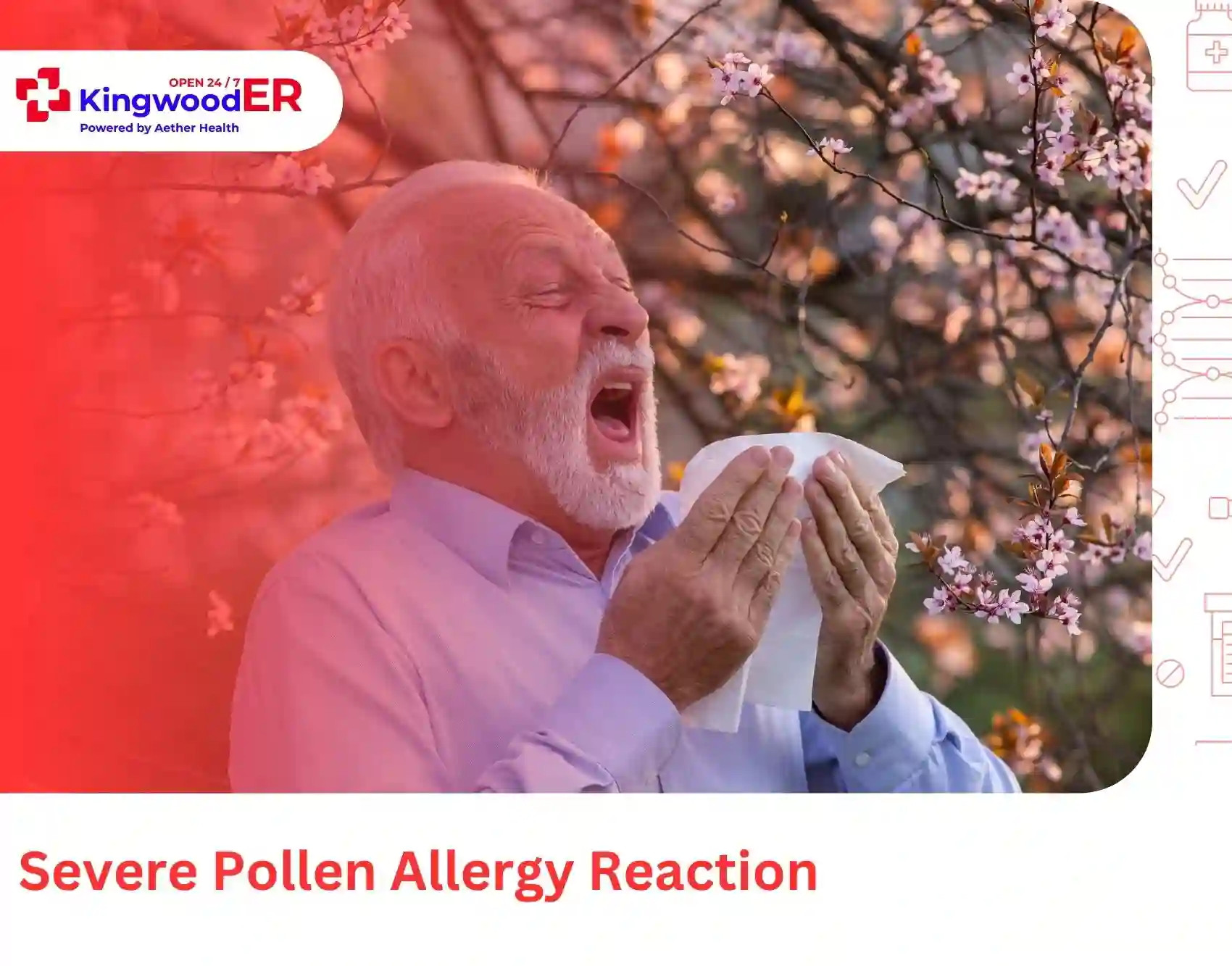 Person experiencing facial swelling and difficulty breathing from a severe allergic reaction